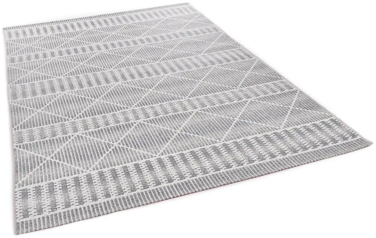 

Ковер TOM TAILOR HOME "Funky Outdoor Geometric", прямоугольный, плоского плетения, современный ромбовидный дизайн, подходит для улицы и гостиной 160х235 см, цвет natur