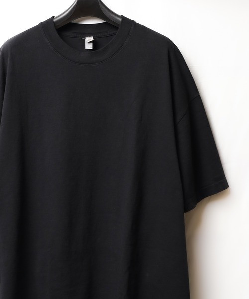 

Футболка с круглым вырезом, окрашенная в процессе производства LOS ANGELES APPAREL, черный