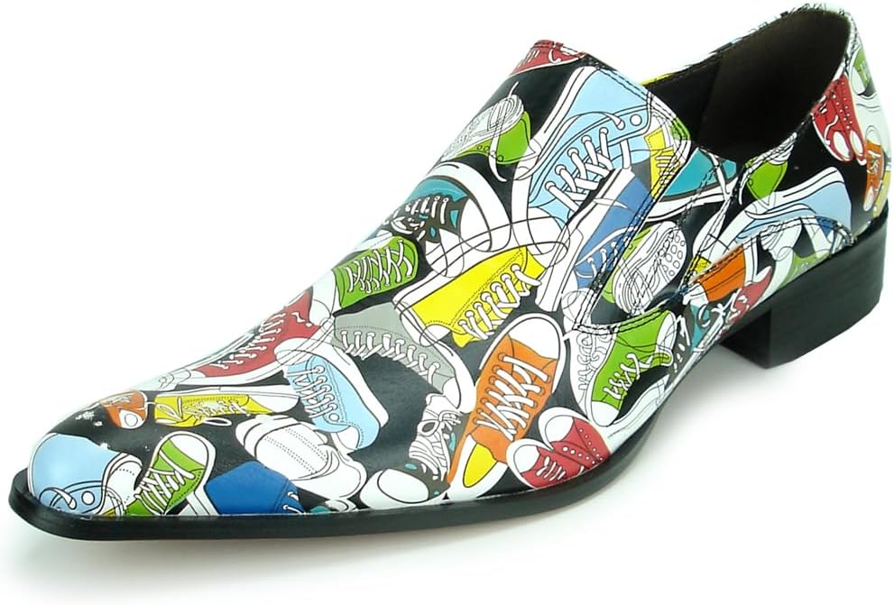 

Мужские лоферы без шнурков FI-7276 с острым носком Fiesso By Aurelio Garcia, мультиколор