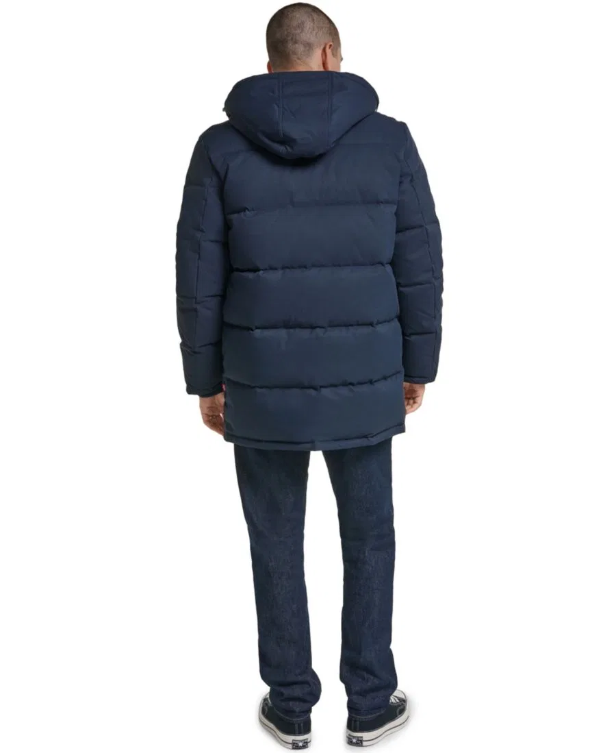 Мужская куртка-парка с утеплителем, классический крой Levi's, Navy — фото 4