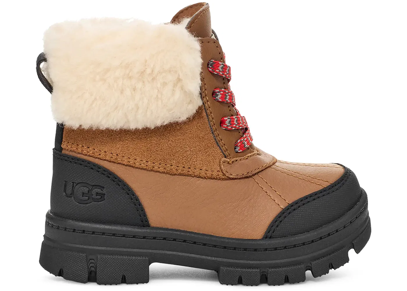 Детские ботинки с мехом UGG Ashton Addie Boot, Chestnut