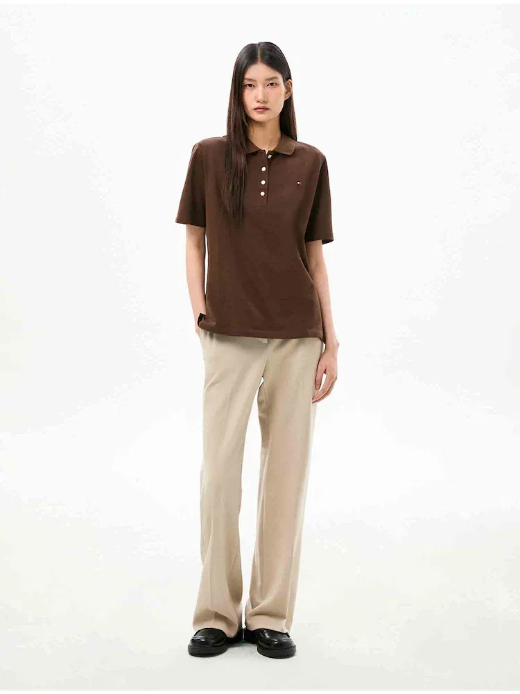Брюки прямые классические Signature Slacks TOMMY HILFIGER, Gold