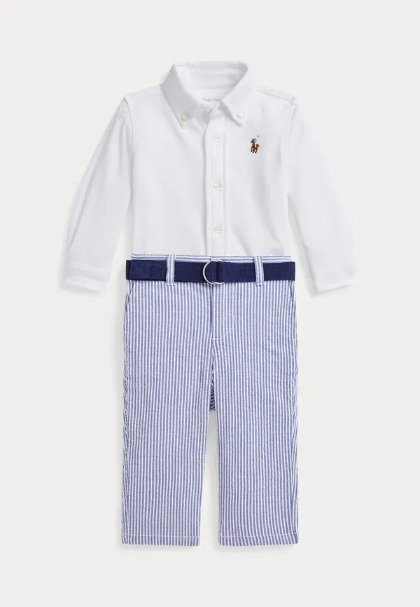 Комплект из рубашки и брюк из льна Polo Ralph Lauren, белый