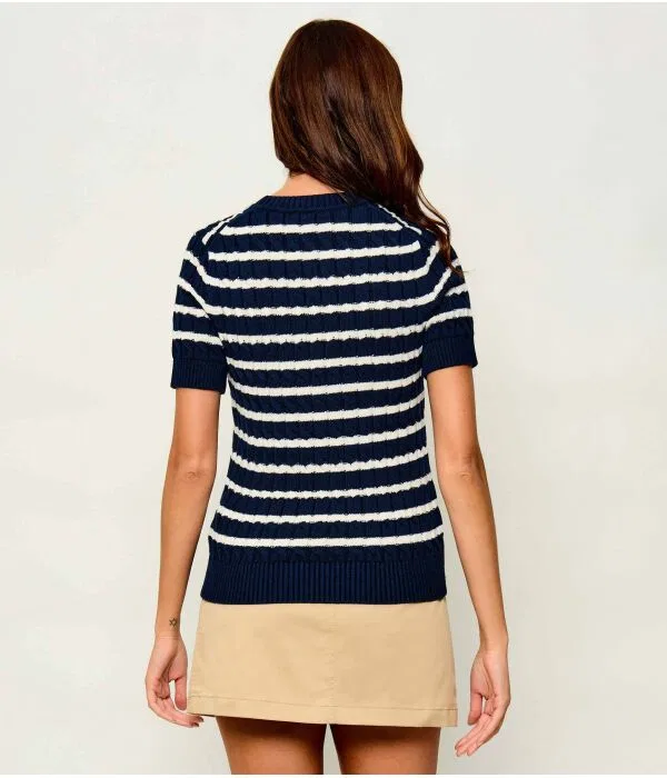 Женский свитер Slim Fit Tommy Hilfiger, Blu Marino — фото 3