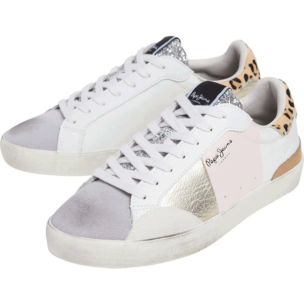 Детские кроссовки для девочек кожаные Lane Sweet от Pepe Jeans, White — фото 4