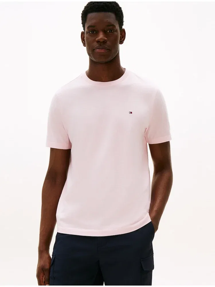 Футболка классическая с коротким рукавом, сезонная TOMMY HILFIGER, Pink