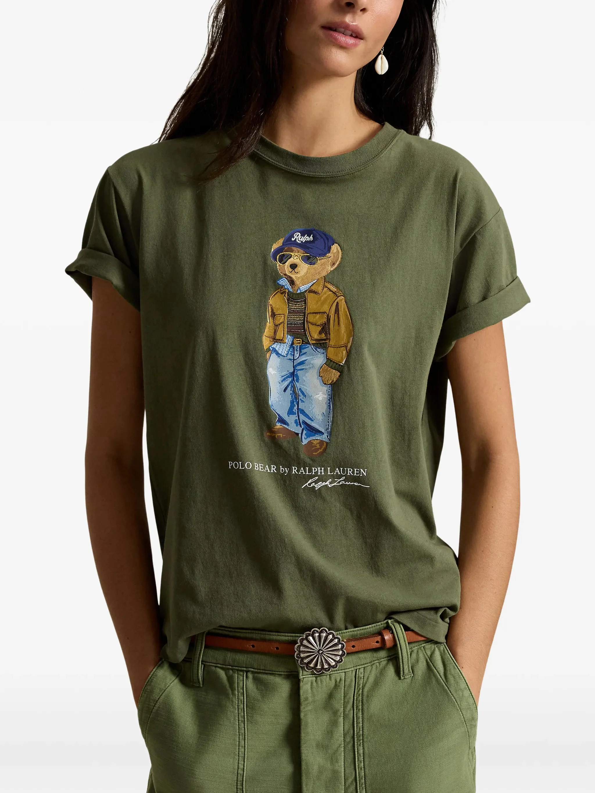 Футболка Polo Ralph Lauren с медвежонком, зеленый