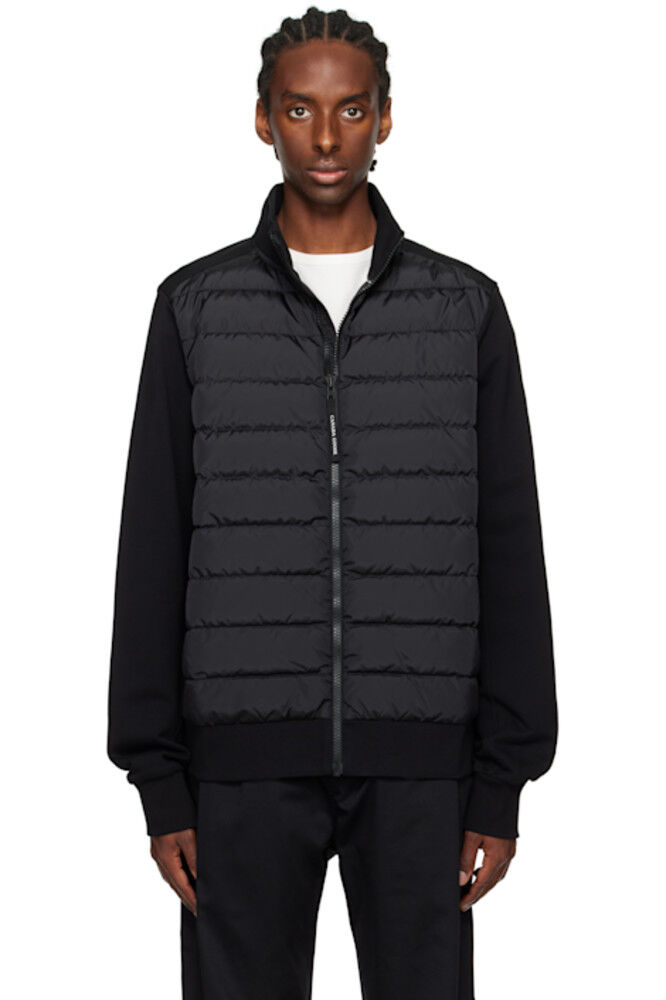 

Черный пуховик HyBridge Huron на молнии Canada Goose