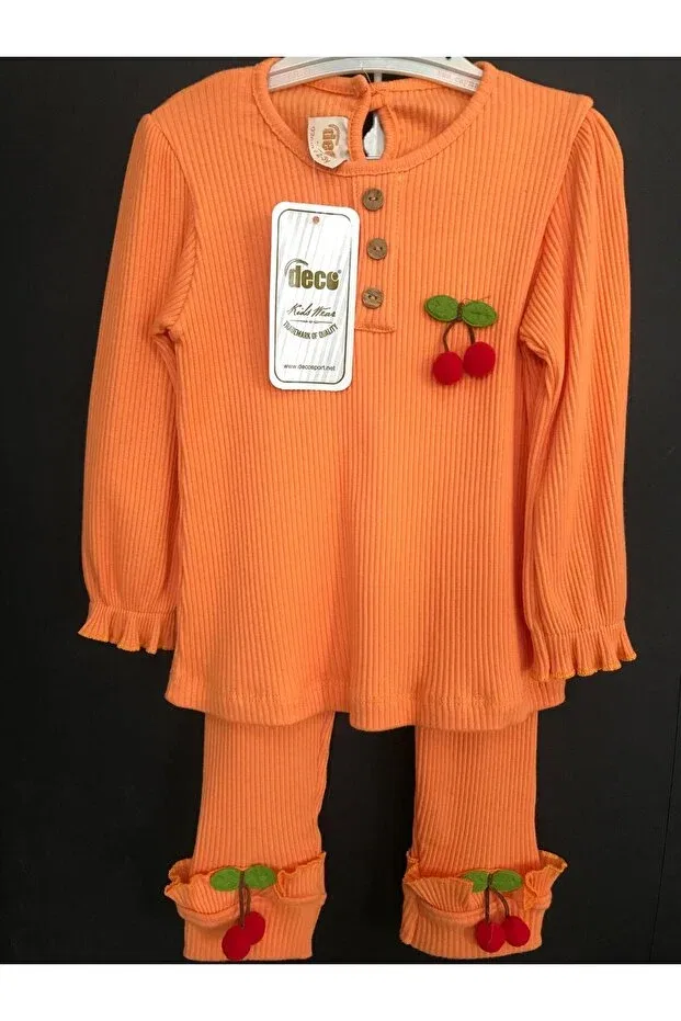 Детский спортивный костюм в полоску Gülüce Butik, Orange