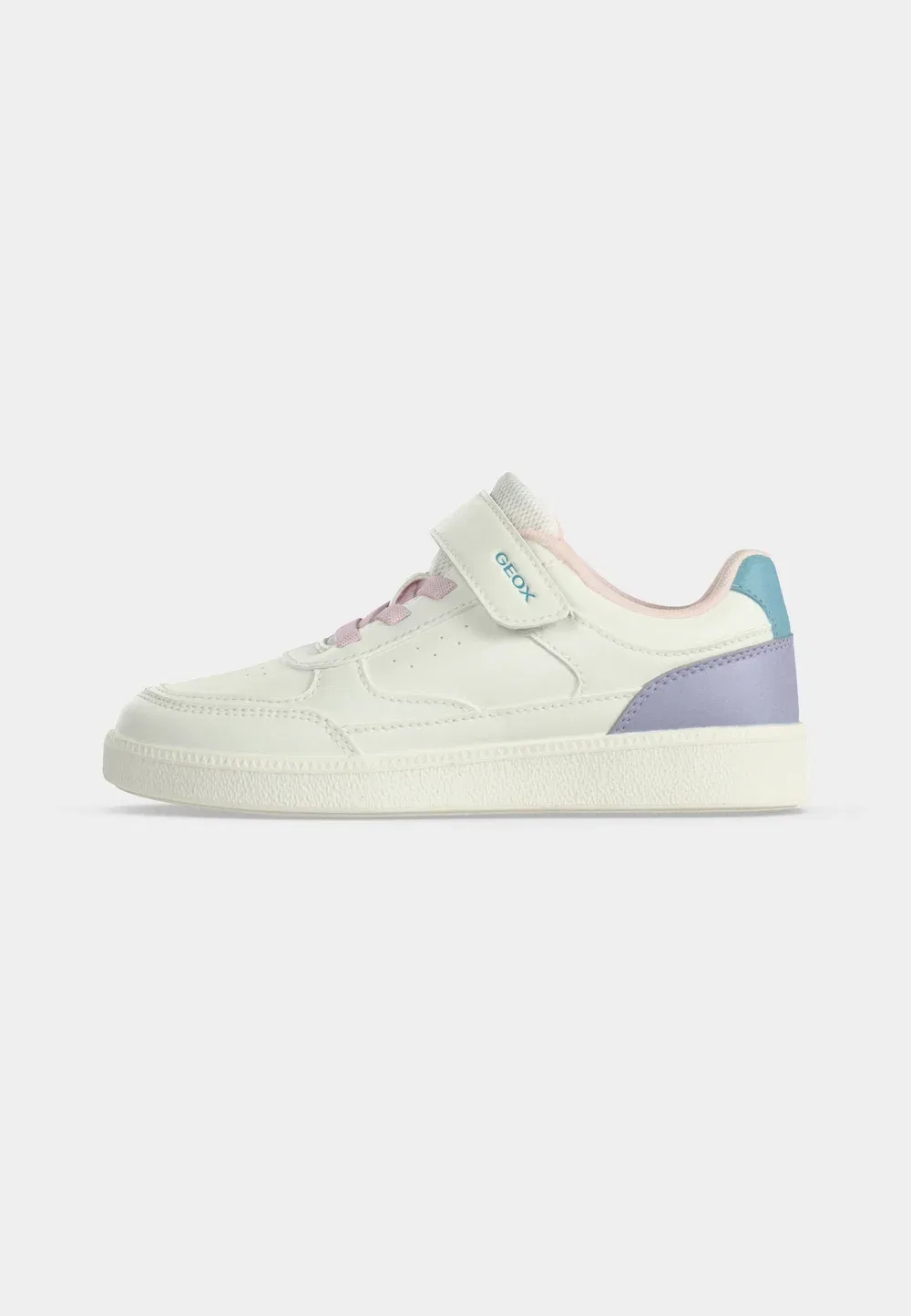 Новые кроссовки Emberlix для девочек Geox, White/Lilac — фото 2