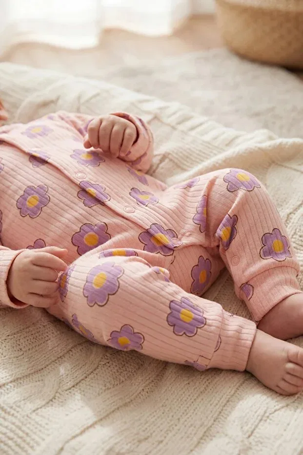 Детский комбинезон для новорожденных с принтом Zıbzıb Baby, Beige — фото 2
