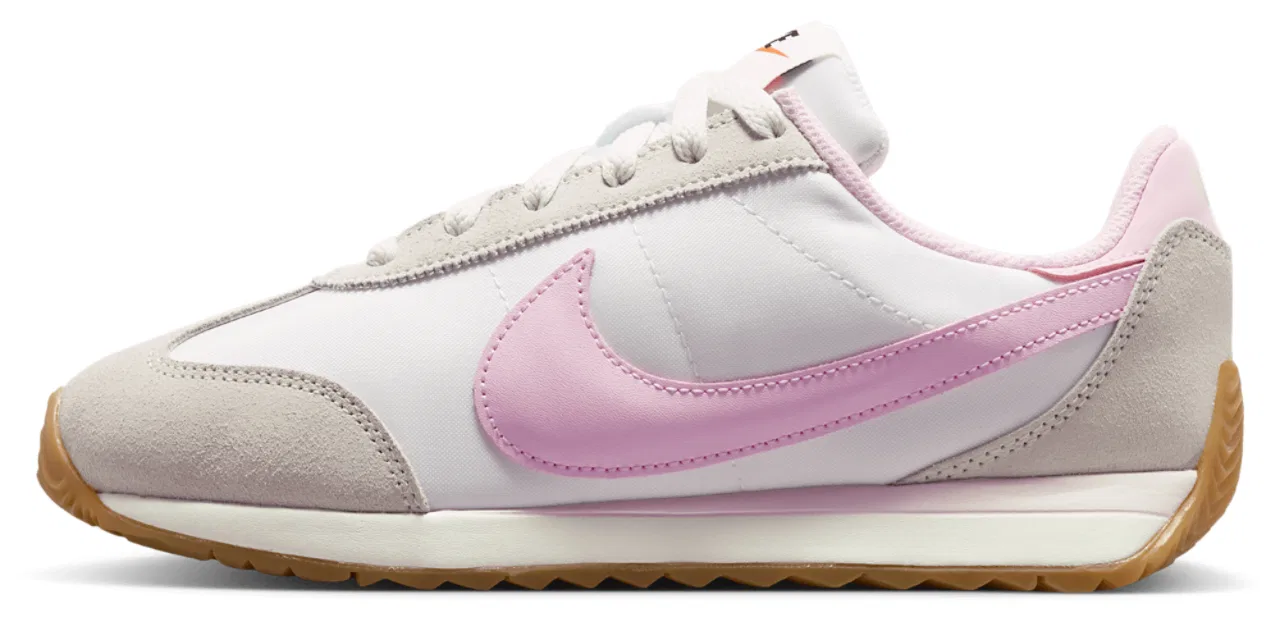 Детские кроссовки для мальчиков с замшевыми вставками Nike Pacific, Sail/Pink Foam/Gum Light Brown — фото 2