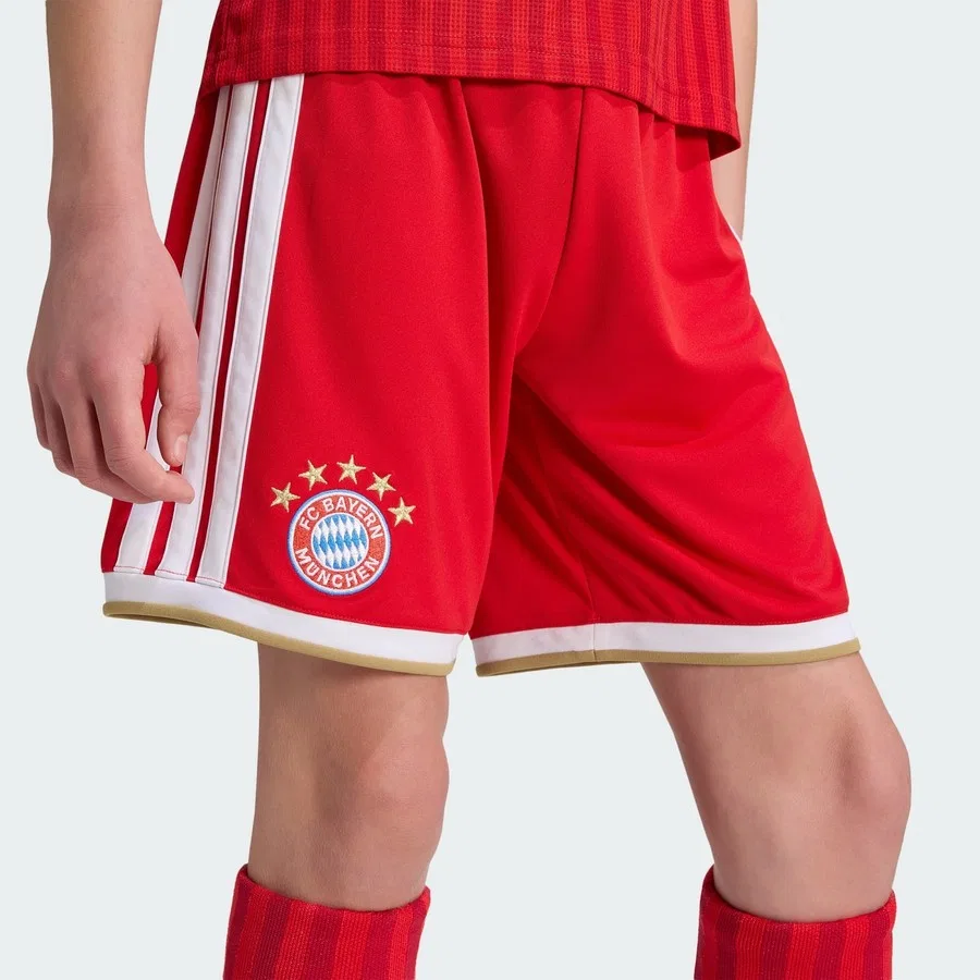 Детские шорты с принтом Performance Fc Bayern 26/27 Home Shorts Kids adidas, Красный — фото 4