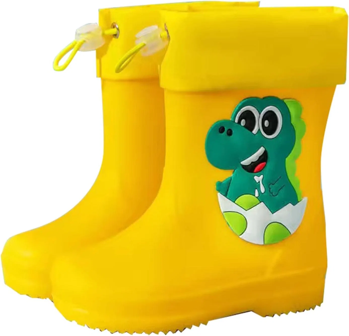 Детские сапоги дождевые с лёгкой резины для девочек и мальчиков AIMAOMI, Yellow