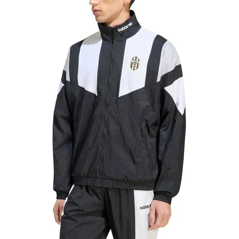 Мужская куртка с воротником-стойкой Adidas Originals Juventus, Black — фото 4