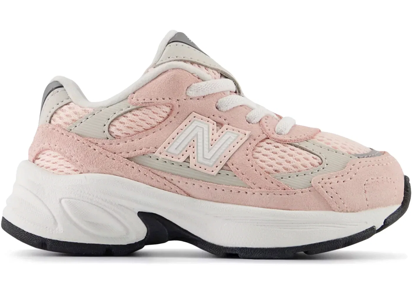 Детские кроссовки со шнурками New Balance 2010 Bungee Lace New Balance, Shell Pink Grey Matter