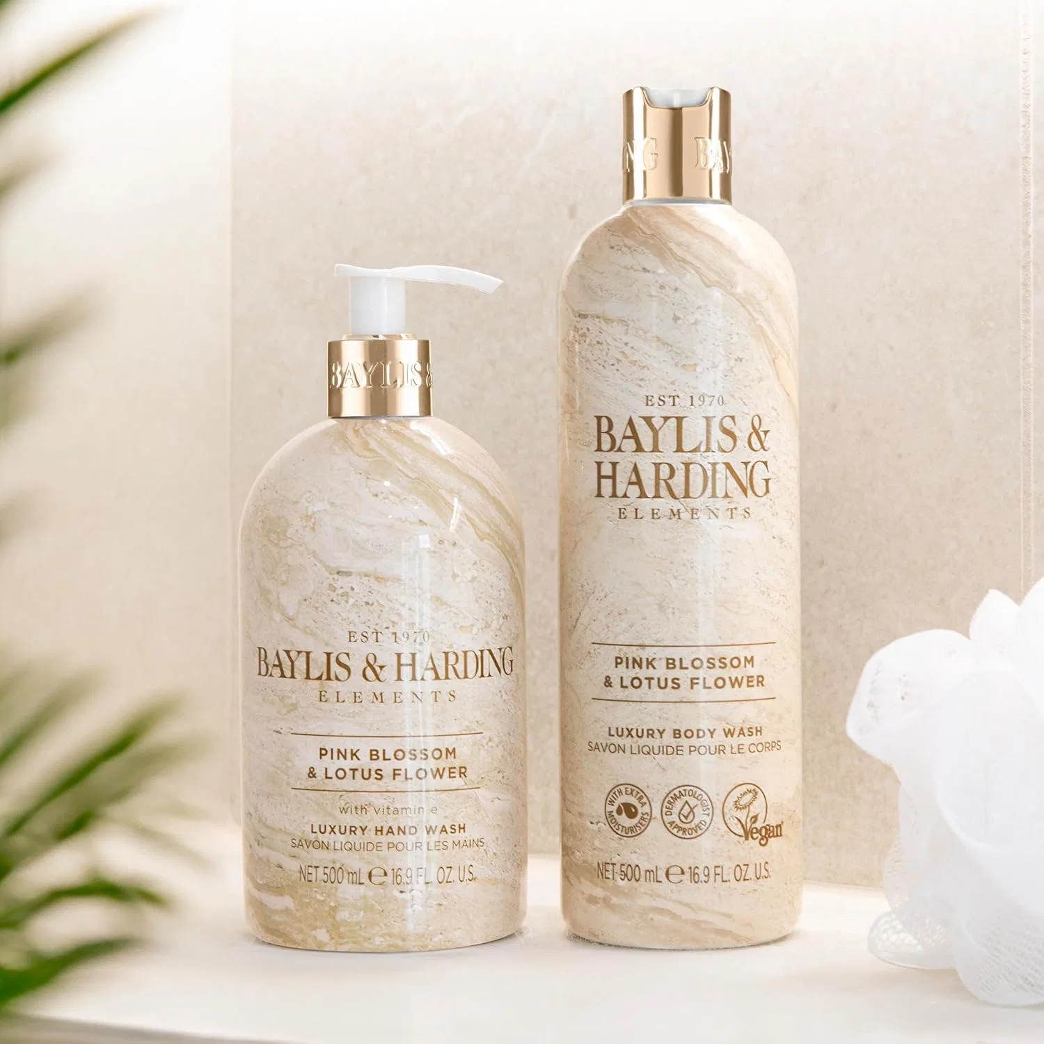 Гель для мытья рук Pink Blossom & Lotus Flower, Baylis & Harding, набор 3 шт, 500 мл — фото 4