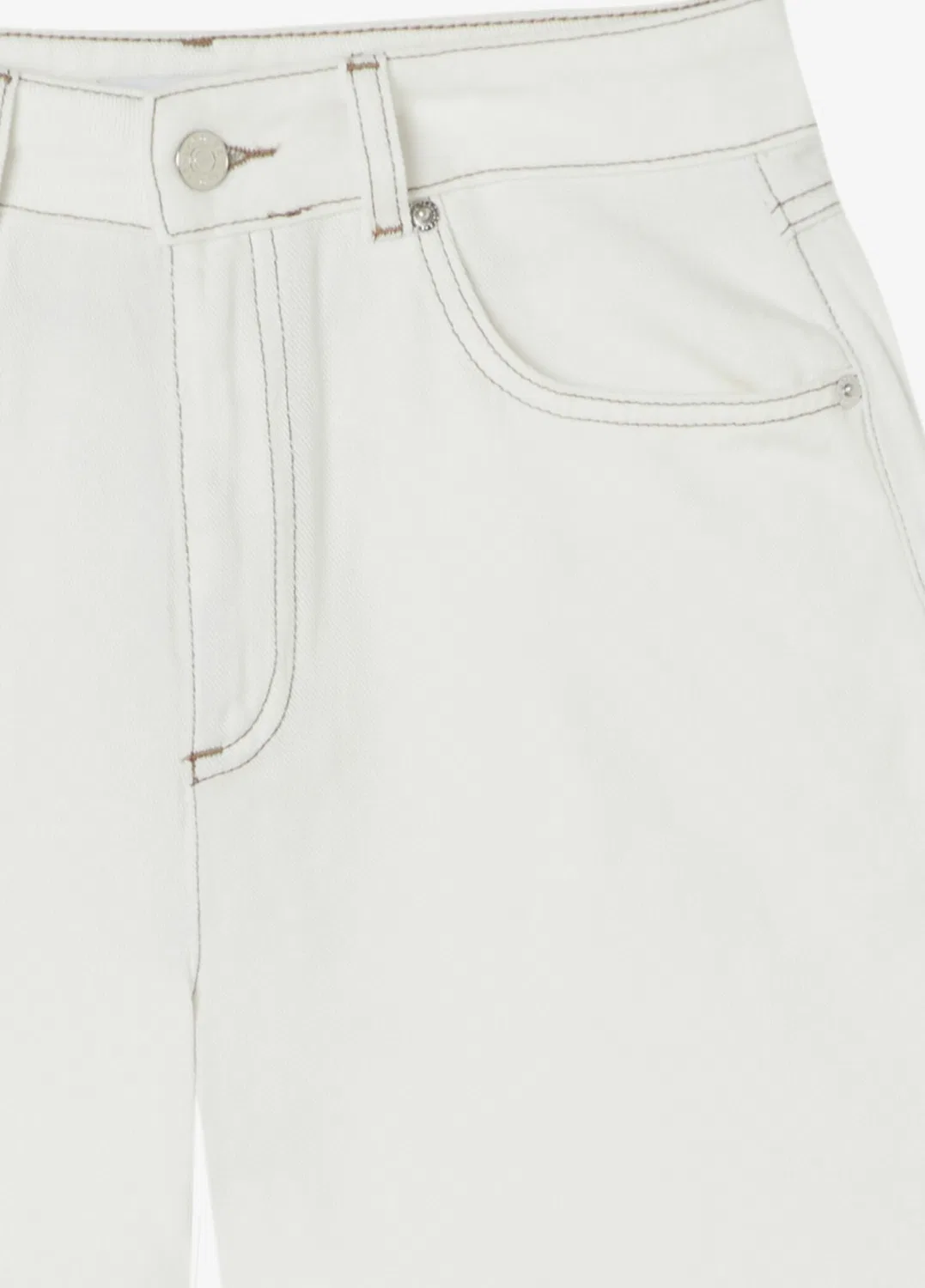 Джинсы Lacoste Regular Fit, кремовый — фото 4