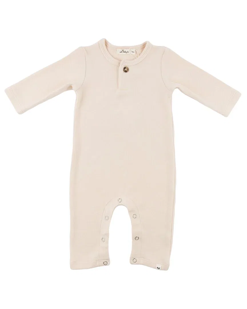 Детский боди-комбинезон с длинным рукавом и принтом Mini Stripe oh baby!, White