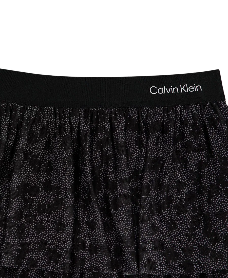 Юбка с ярусной отделкой Calvin Klein, Black — фото 4
