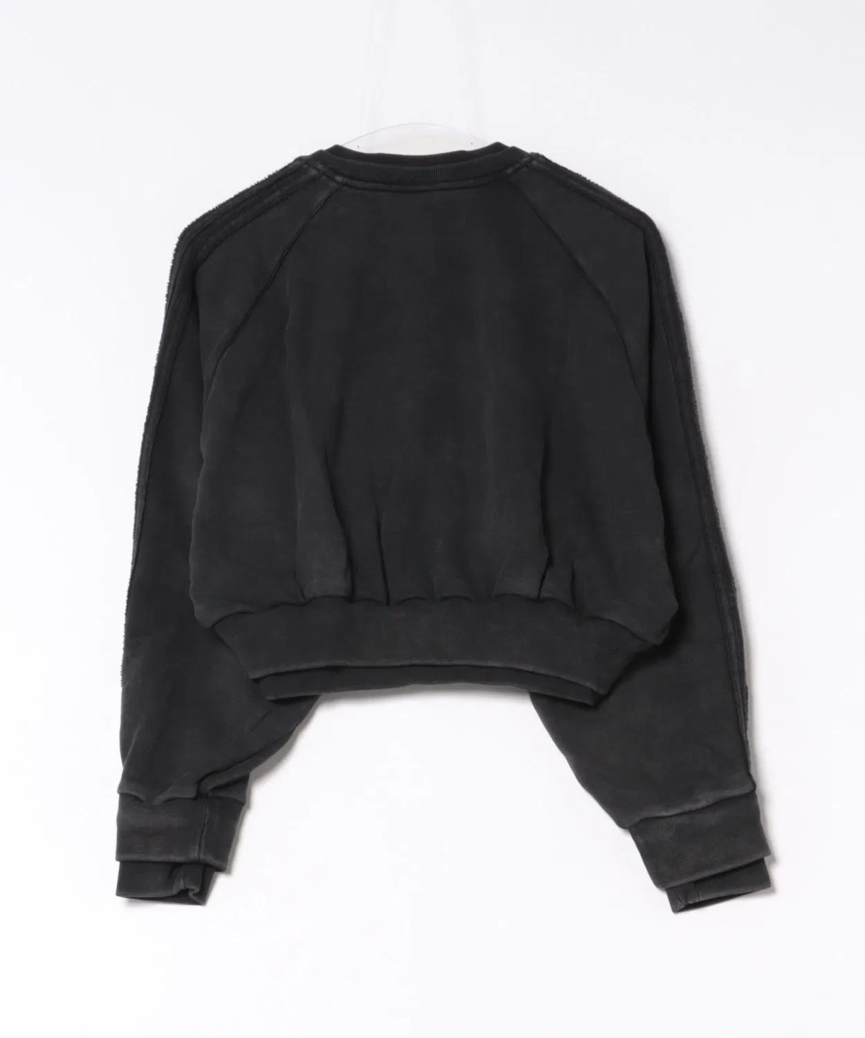 Мужская футболка с двойным слоем укороченная Adidas, Black — фото 2