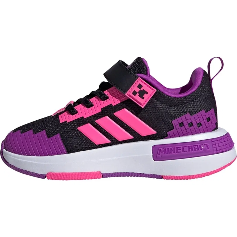Детские спортивные кроссовки с принтом Minecraft Pro adidas, Черный — фото 2