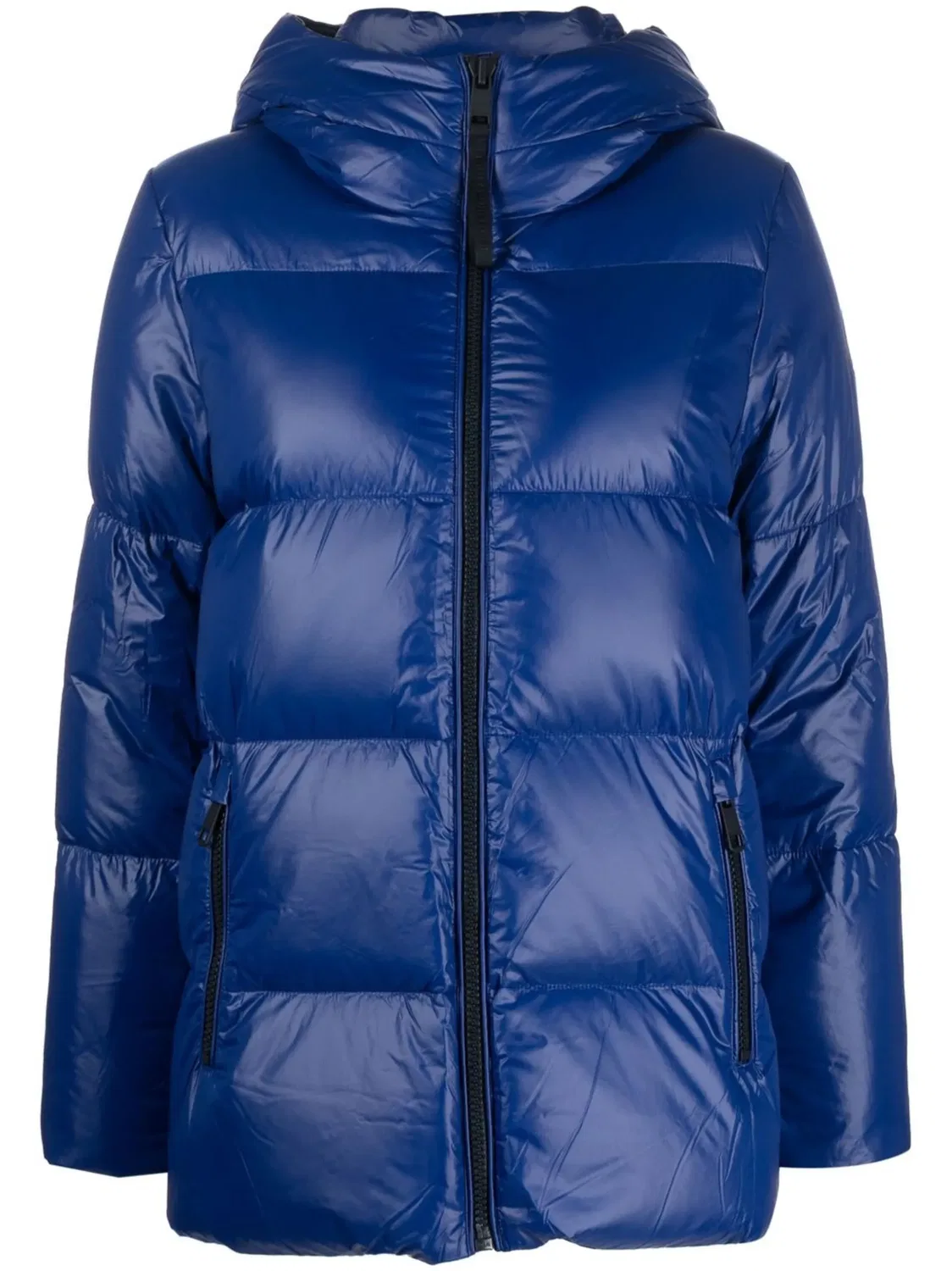 Удлиненная куртка с капюшоном цвета кобальт Tommy Hilfiger, кобальтовый