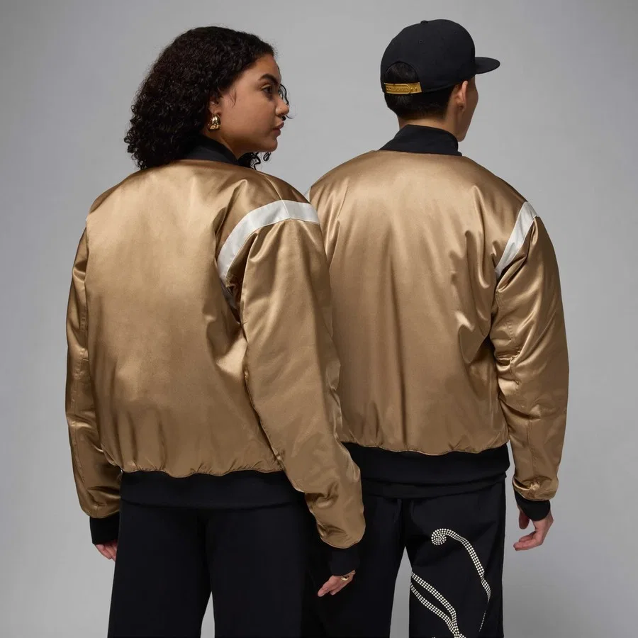 Куртка-бомбер Nike Jordan MVP Varsity, Золотой — фото 3