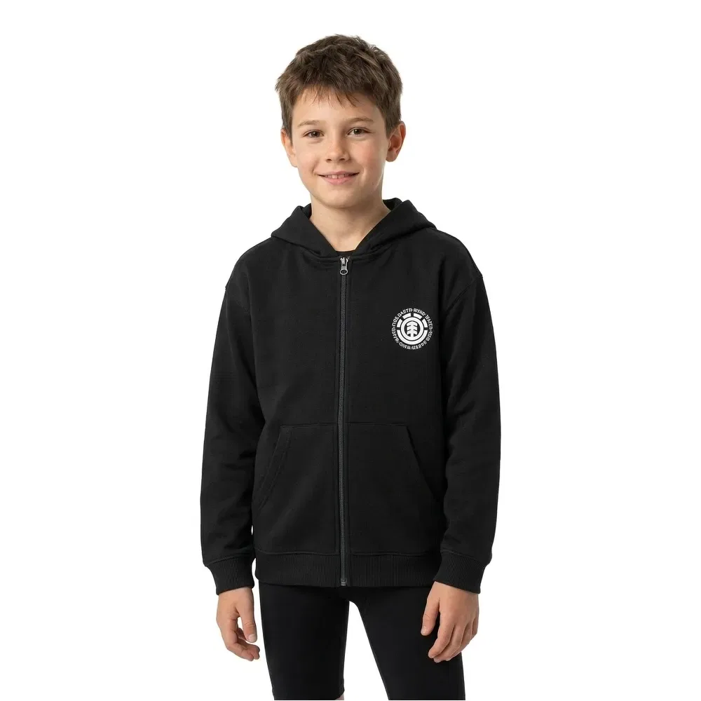 Детское худи с принтом Element Seal Full Zip Sweatshirt Element, Black