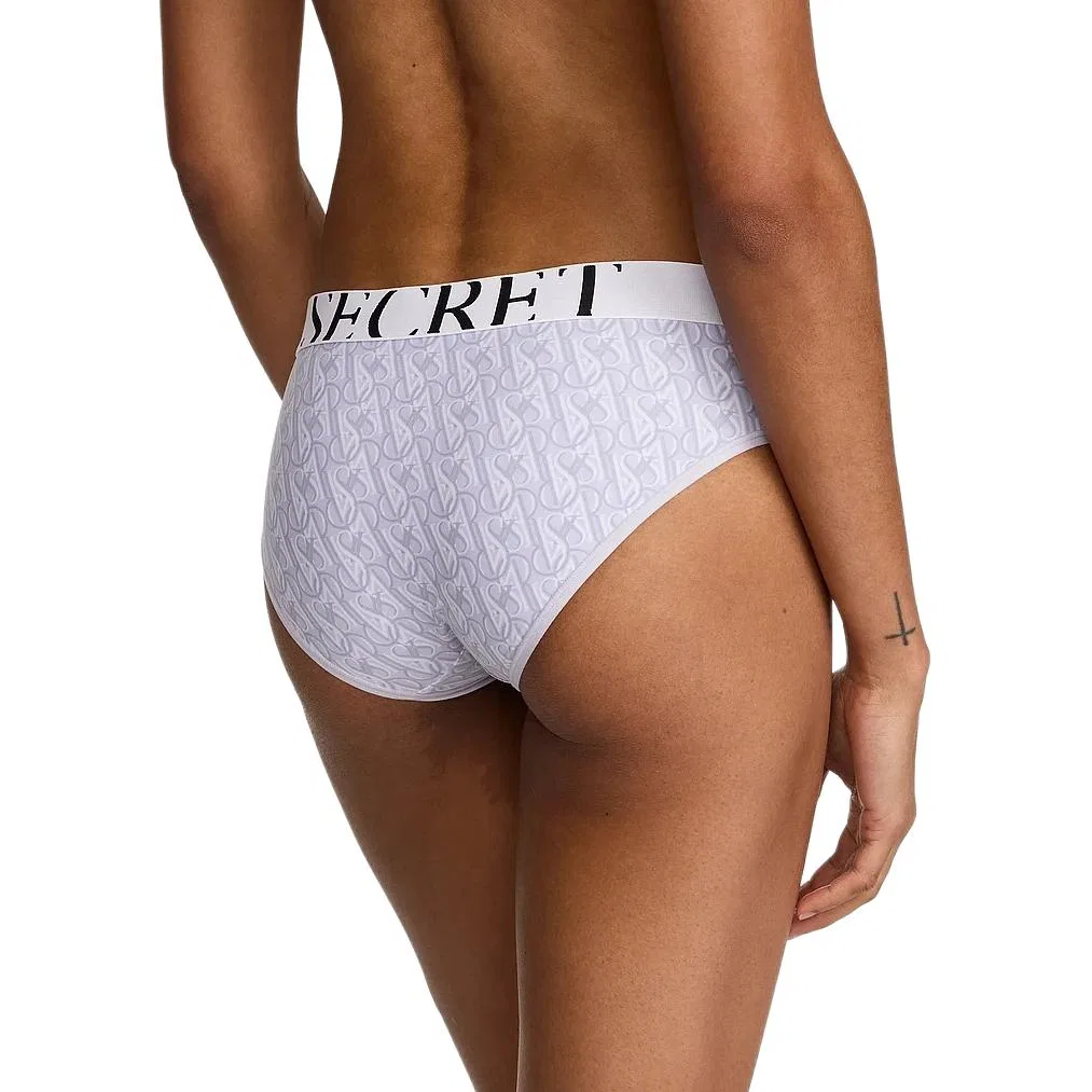 Женские трусы с принтом Victoria's Secret, Ice Blue Logo Print — фото 3