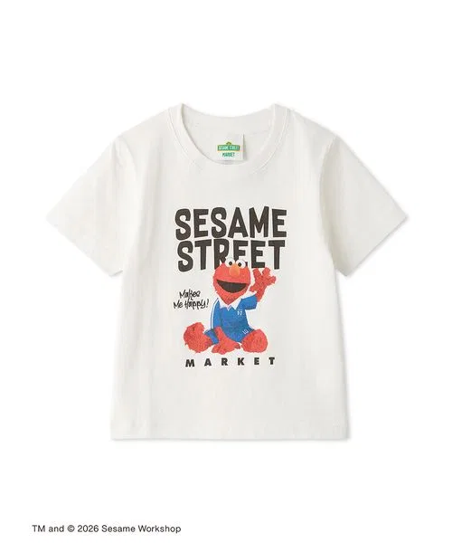 Детская футболка с принтом Soccer Sesame Street, белый