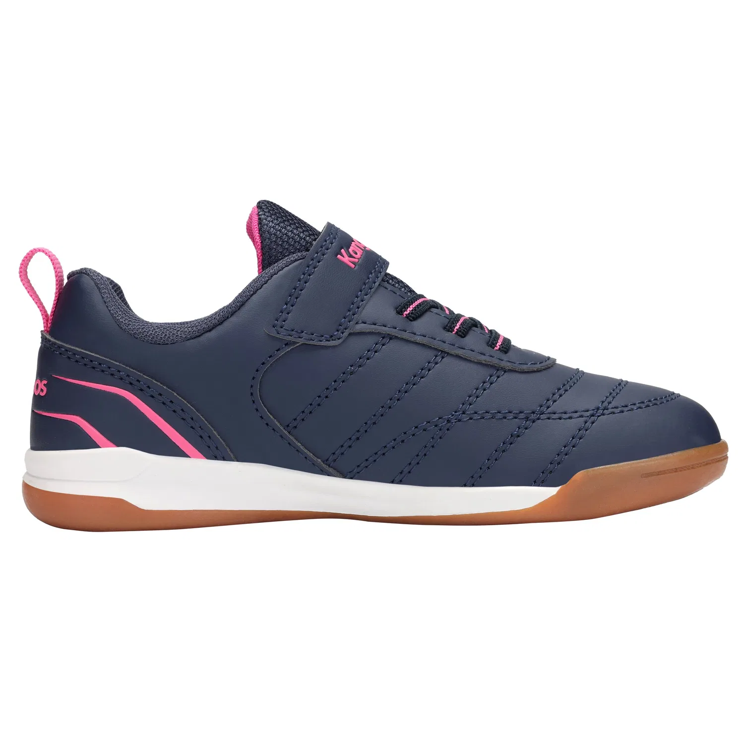 Детские кроссовки с инновационной системой ROOSFit 2.0 KangaROOS, Navy Blue/Pink — фото 2