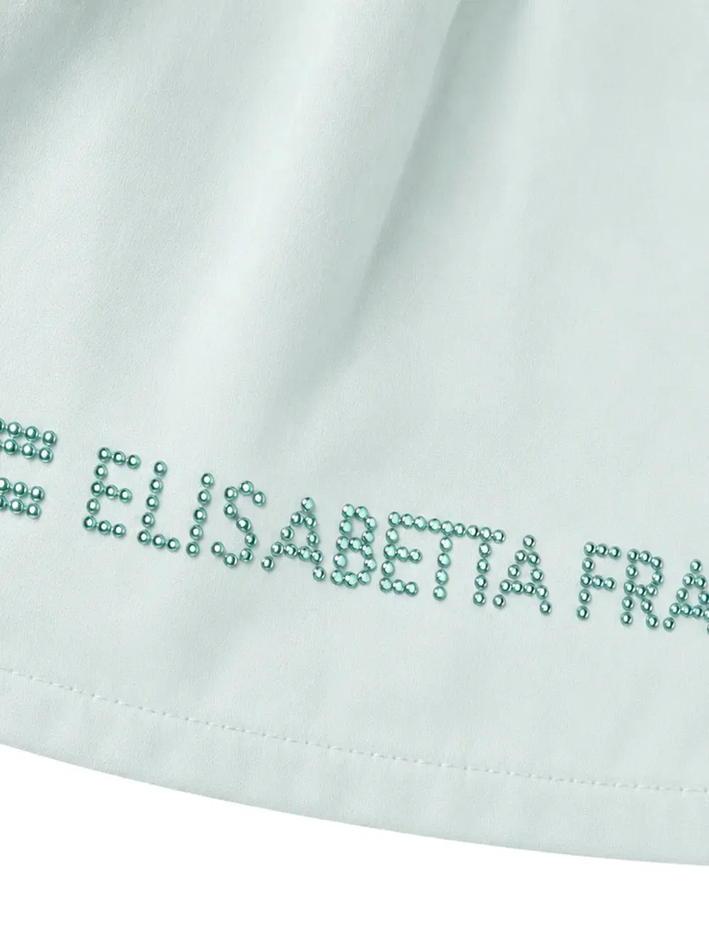 Плиссированная юбка с логотипом Elisabetta Franchi La Mia Bambina, зеленый — фото 3