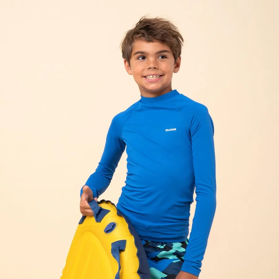 Детская футболка с длинным рукавом OLAIAN Decathlon, Синий