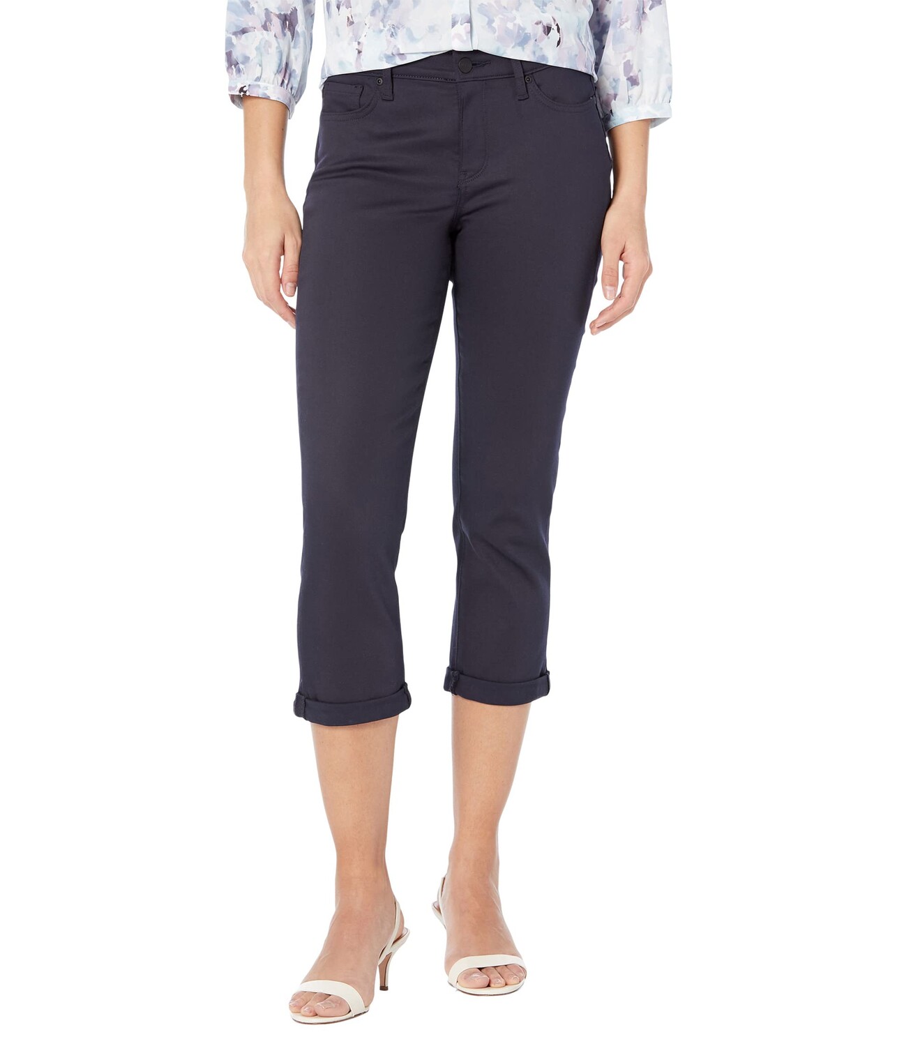 

Джинсы NYDJ, Chloe Capris 1" Cuff in Dark Rinse