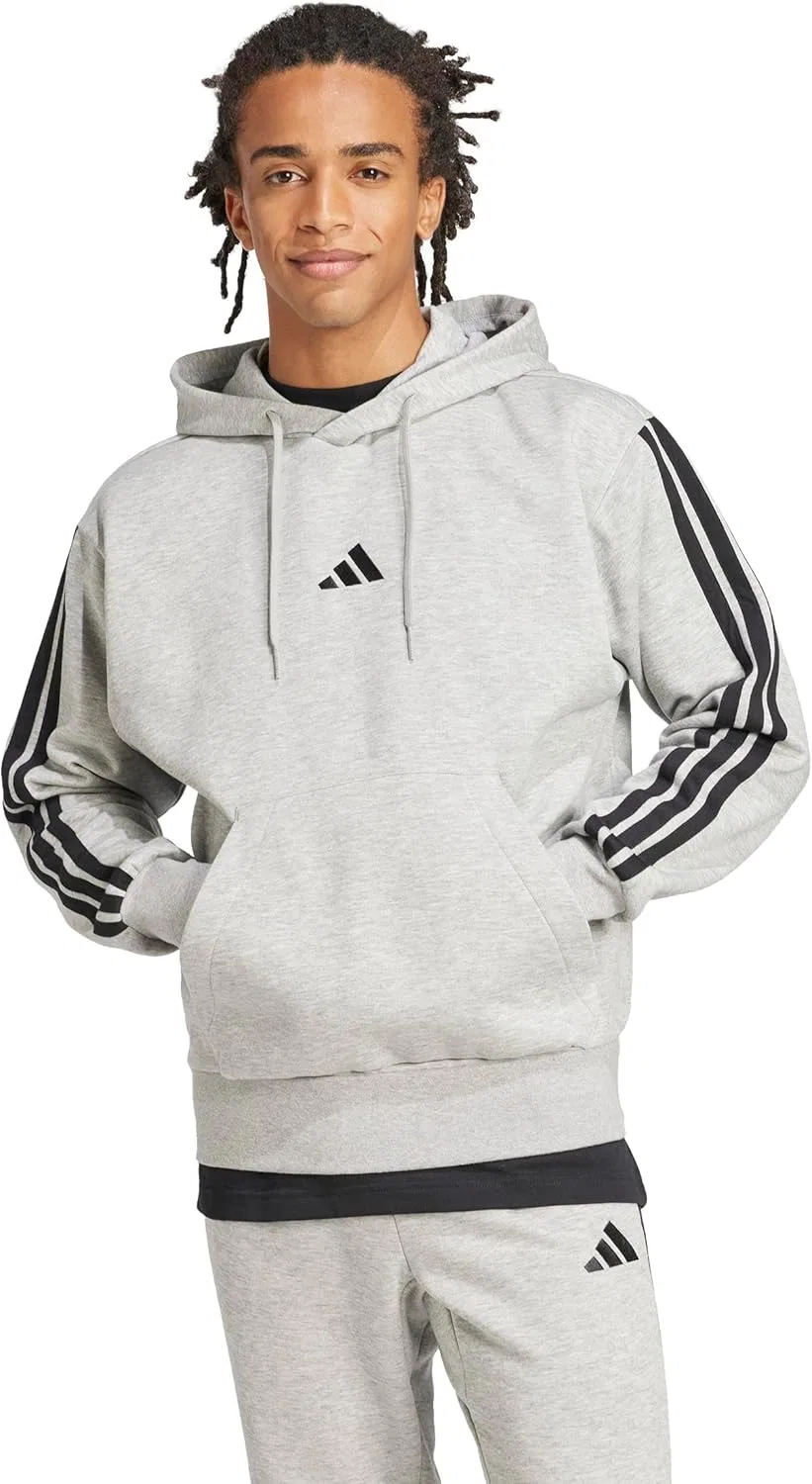 Толстовка с флисом adidas, цвет Medium Grey Heather/Black