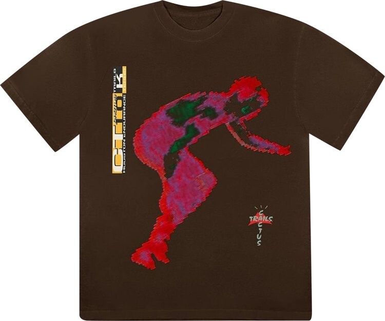 

Футболка Cactus Jack by Travis Scott Digital T-Shirt 'Brown', коричневый