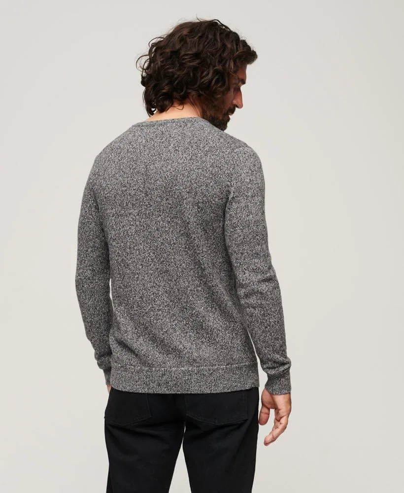 Мужской джемпер с длинным рукавом Essential Slim Fit Superdry, 2-Dark Charcoal Jasper — фото 2