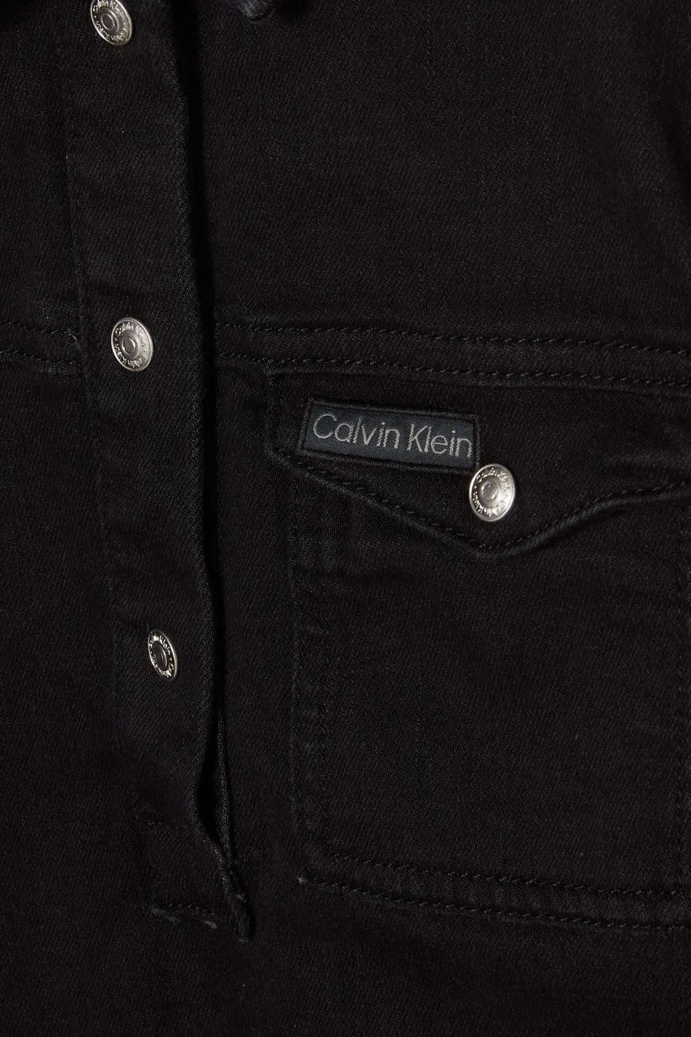 Платье свободного кроя джинсовое Calvin Klein, синий — фото 3