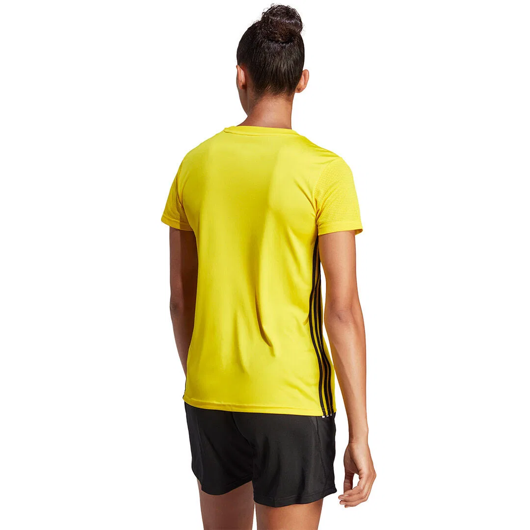 Женская футболка с сетчатыми рукавами Tabela 23 Adidas, Gelb Schwarz — фото 4