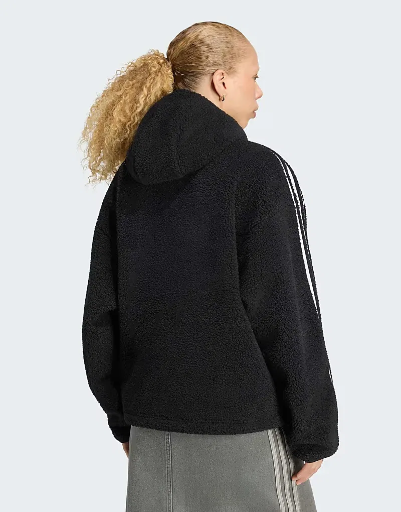 Толстовка-худи Adidas Originals Adiluna season 2 x Jennie из флиса, черный — фото 2