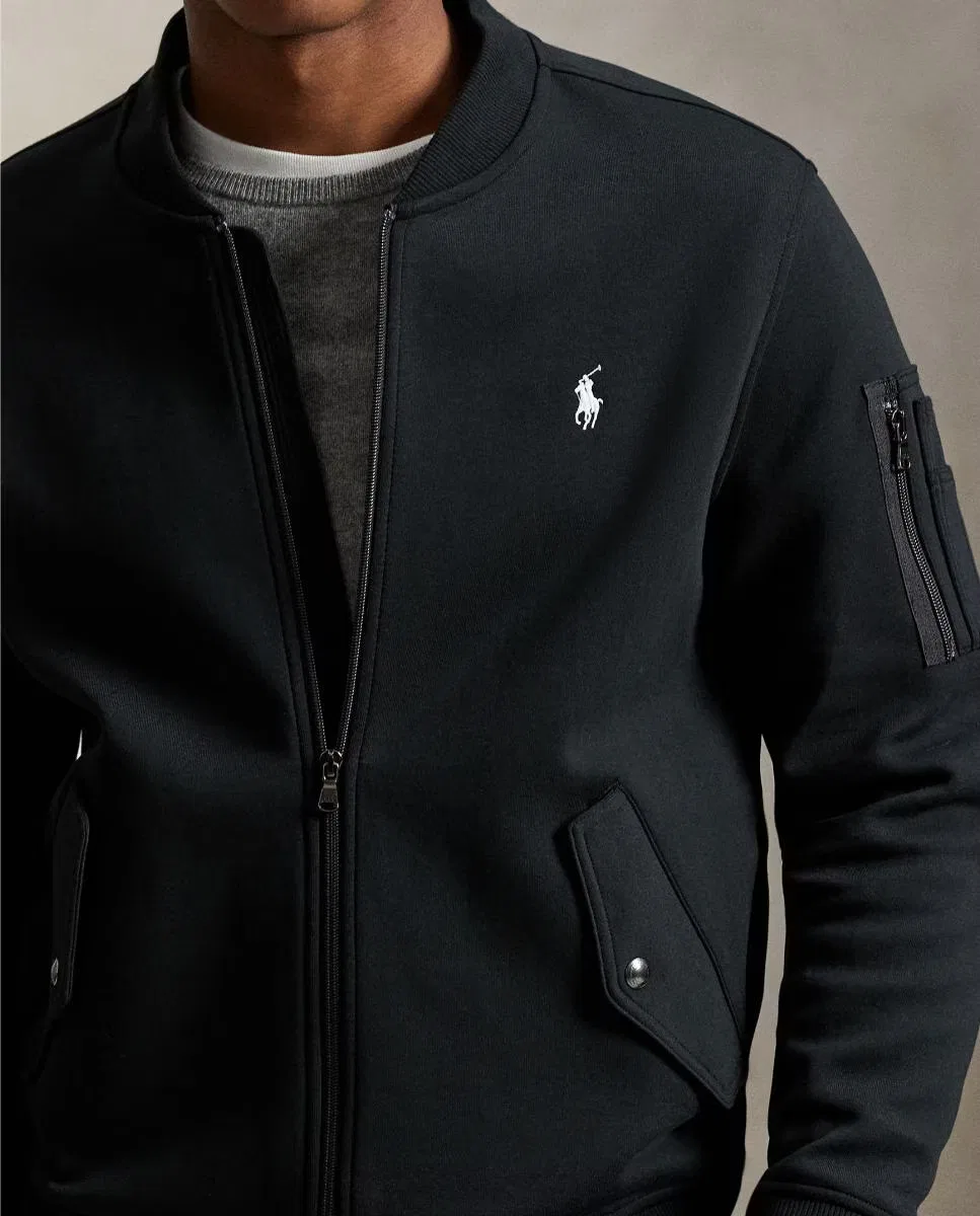 Мужская куртка, Bomber Negro Polo, Polo Ralph Lauren, черный — фото 3
