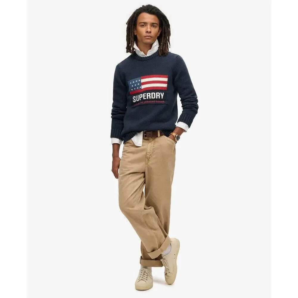 Мужской свитер с принтом Vintage Athletic Superdry, Blau — фото 2
