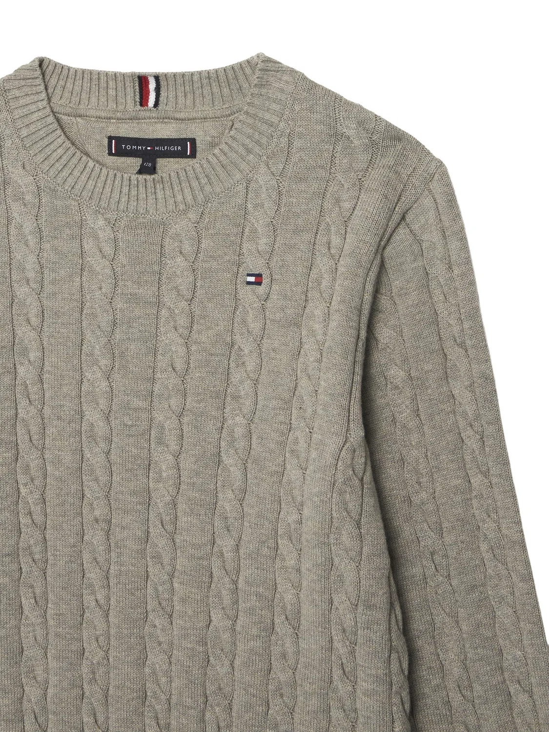 Пуловер стандартного кроя для мальчика Tommy Hilfiger, серый — фото 3