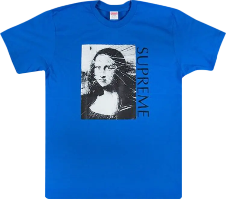 

Футболка Supreme Mona Lisa T-Shirt 'Royal Blue', синий