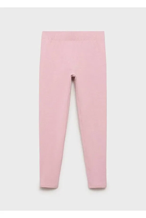 Детские леггинсы для девочек с вышивкой Mango Kids, Pink