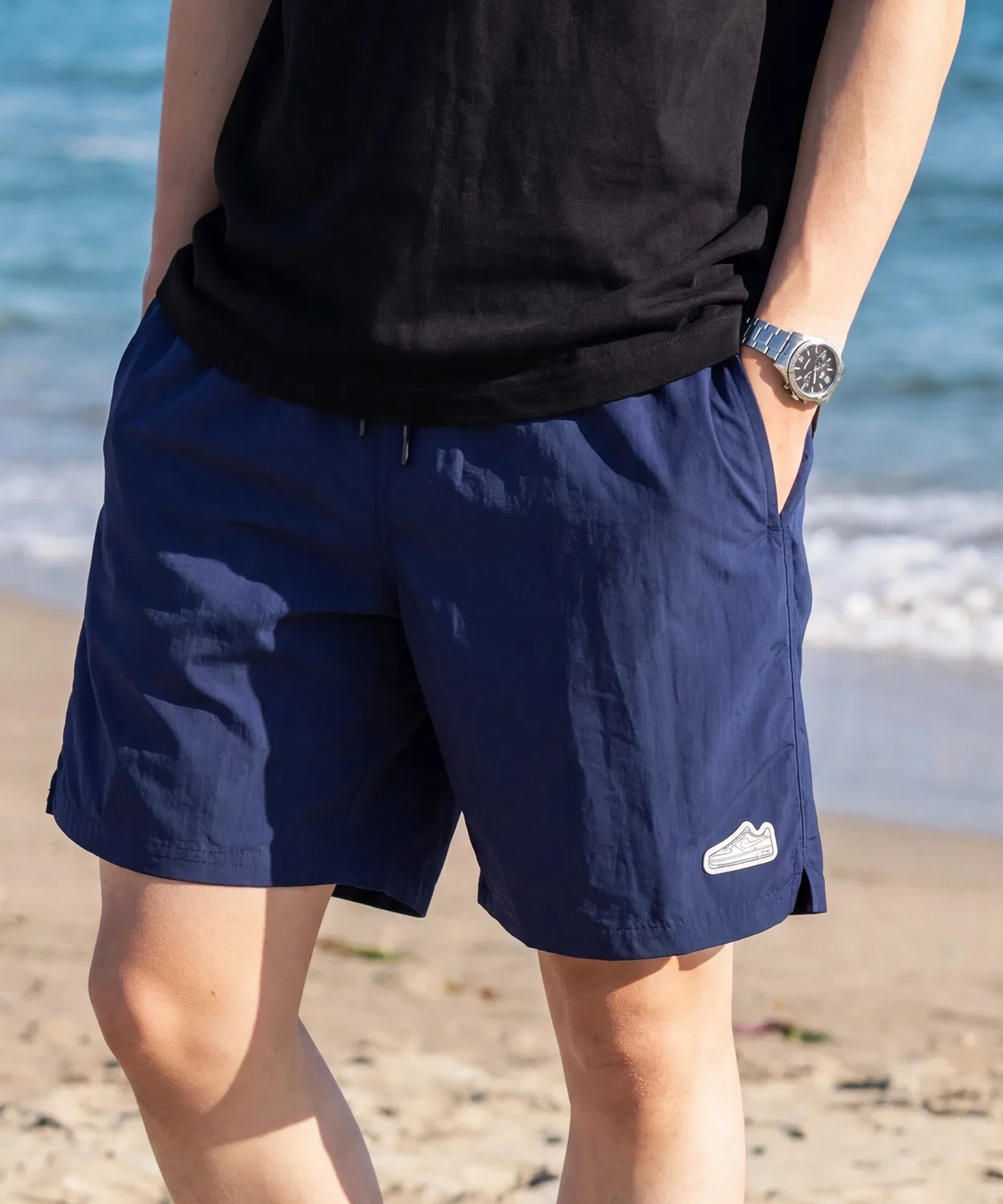 Мужские шорты с принтом AIR FORCE 1 NIKE, Navy