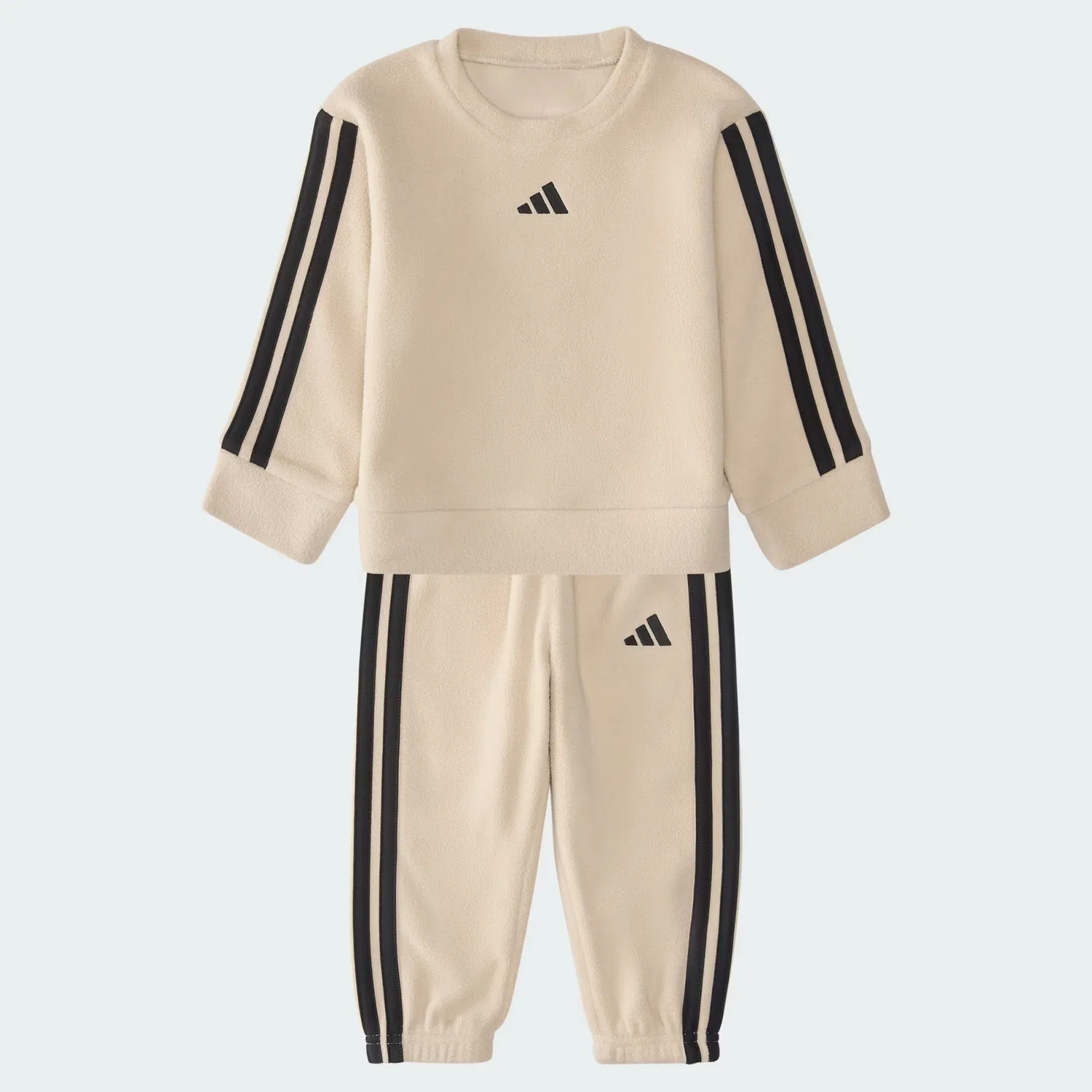 Детский спортивный костюм из микрофлиса, комплект из 2 предметов, Adidas Sportswear, хаки