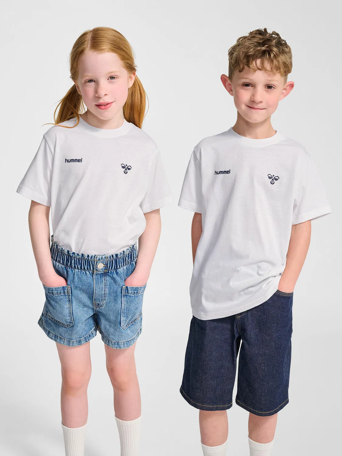 Детская футболка с графическим принтом Hmljr Graphic Hummel, Weiss