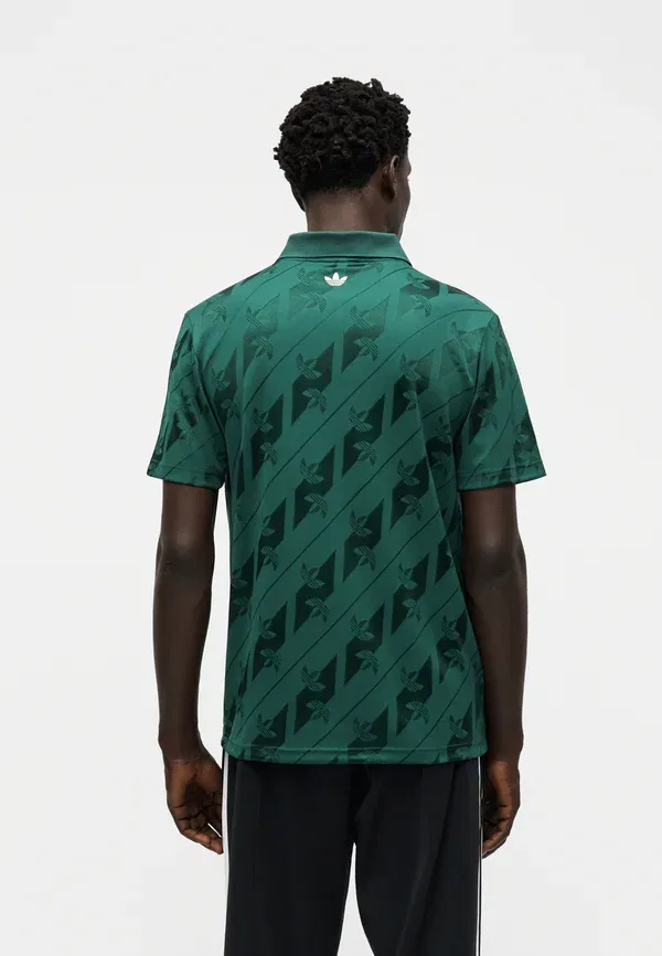 Футболка поло Adidas Originals, зеленый — фото 3